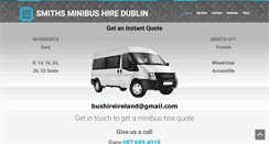 Desktop Screenshot of minibushiredublin.com
