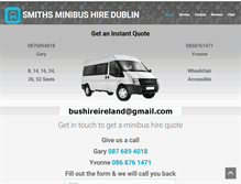 Tablet Screenshot of minibushiredublin.com